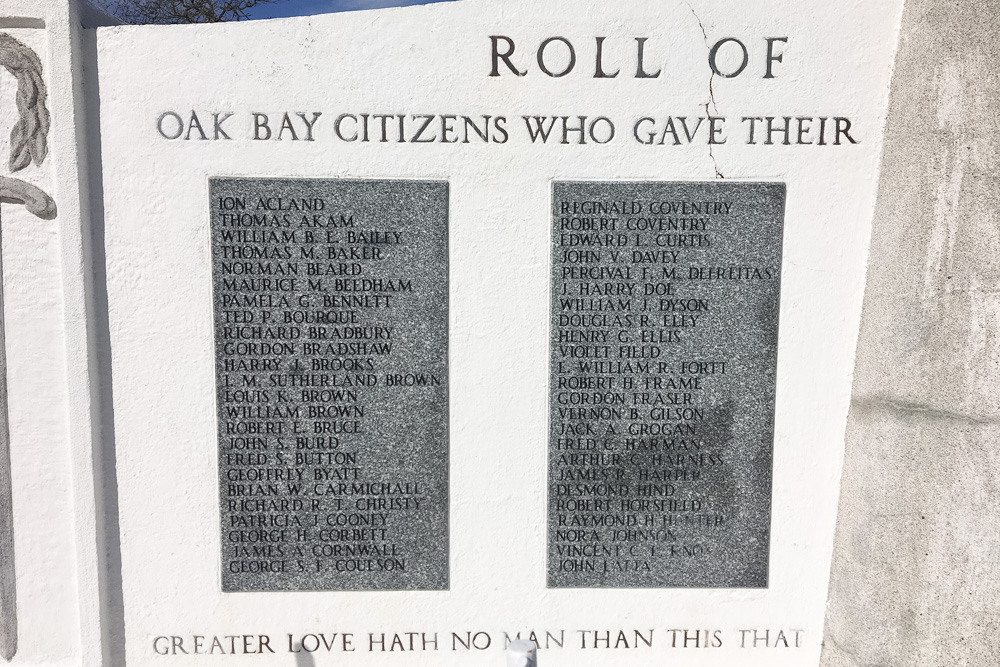 War Memorial Oak Bay #2