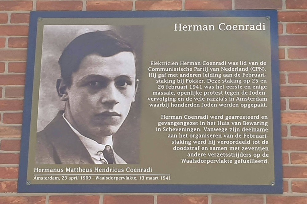 Memorial Plates Slotermeer Hermanus Coenradistraat