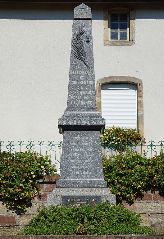 War Memorial Vellechevreux-et-Courbenans