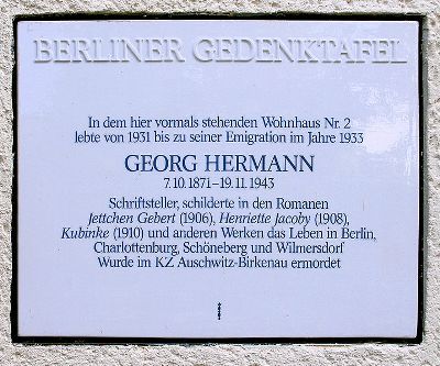 Gedenkteken Georg Hermann #1