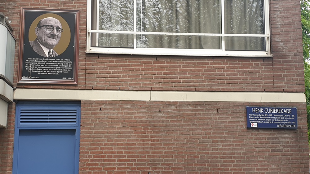 Memorial Plates Spaarndammerbuurt Henk Curièrekade #2