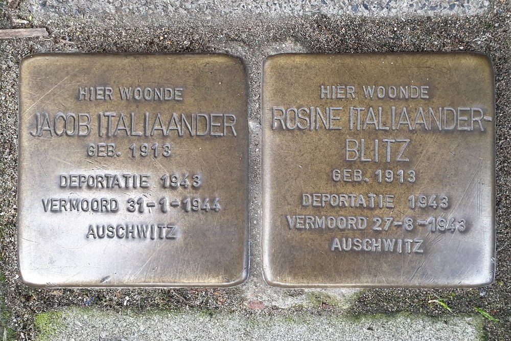 Stolpersteine Admiraal de Ruijterweg 181-l