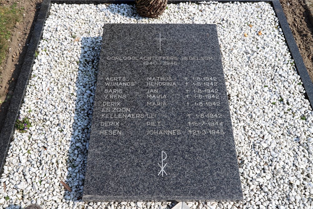 Grave Memorial War Victims Hegelsom