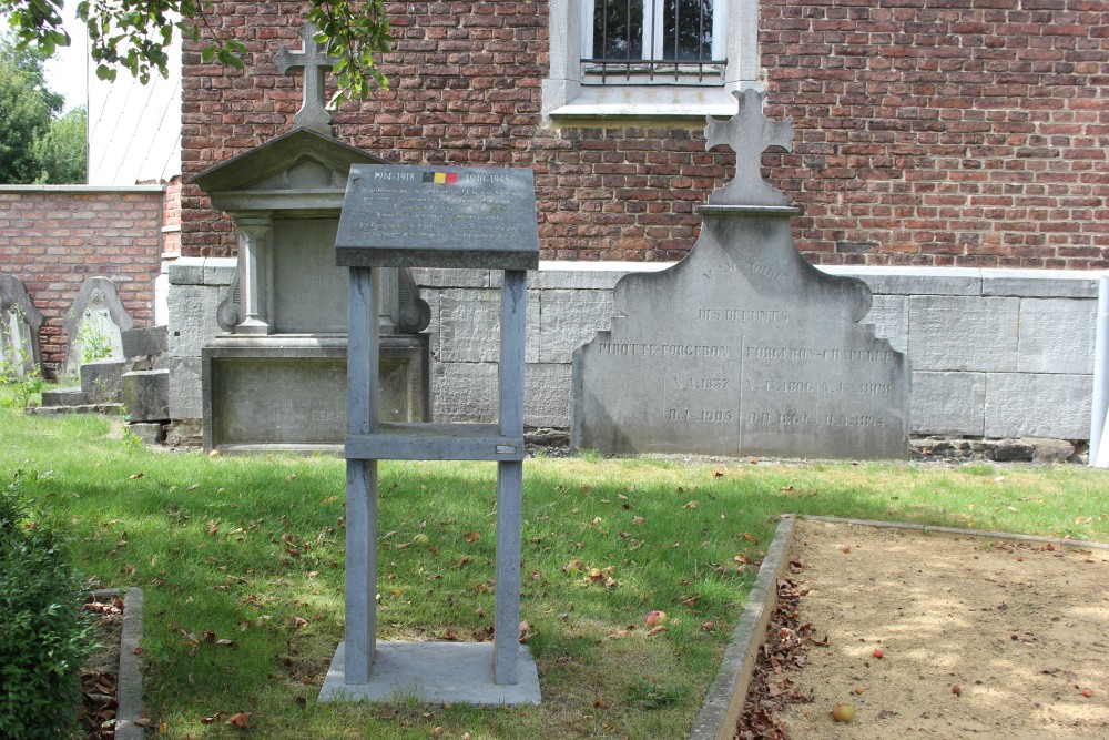 Commemorative Plate Cemetery Bodegnée #1