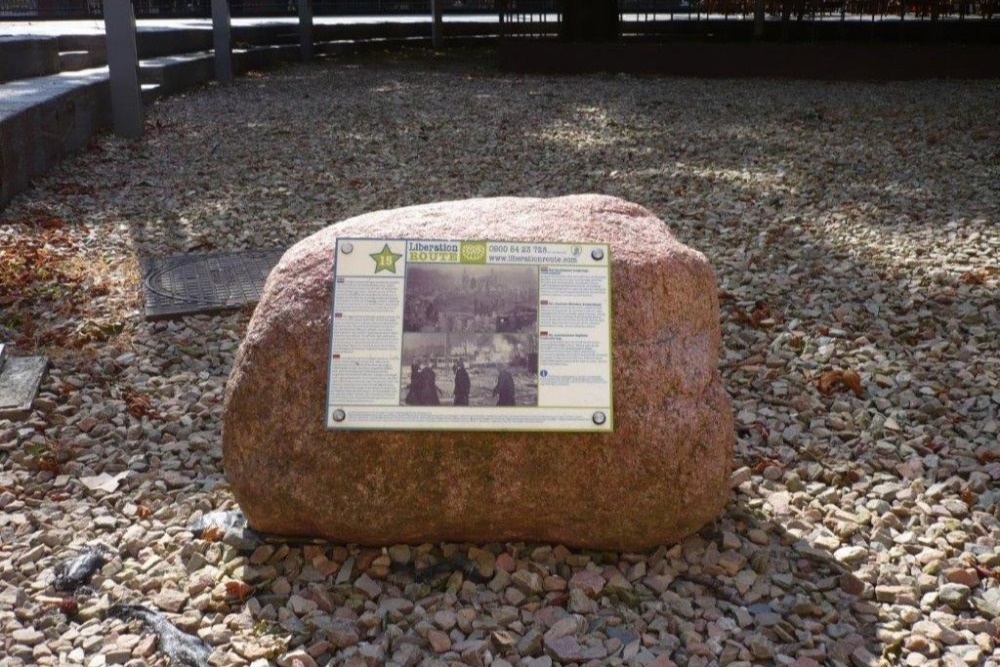 Liberation Route Marker 015: The American bombardement