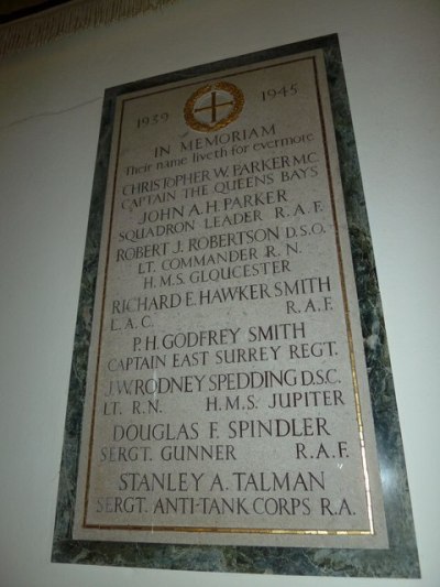 War Memorial St Peter Church Hambledon #2
