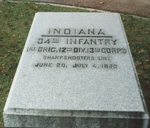 Position Marker Sharpshooters-Line 34th Indiana Infantry (Union) #1
