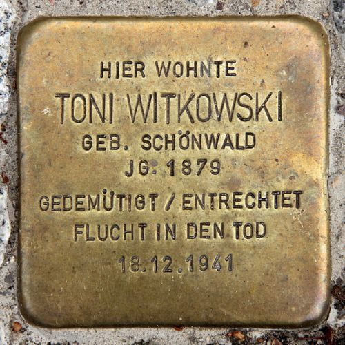 Stolperstein Witzlebenplatz 4 #1