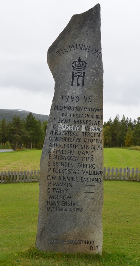Monument Tweede Wereldoorlog Lesjaskog