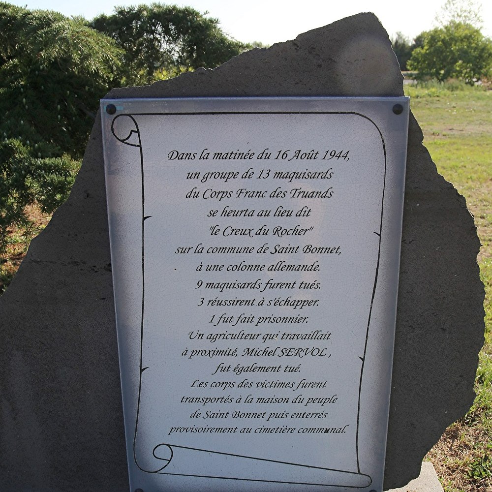 Verzetsmonument Saint-Bonnet-prs-Riom #3