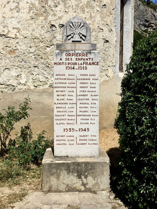 War Memorial Orpierre