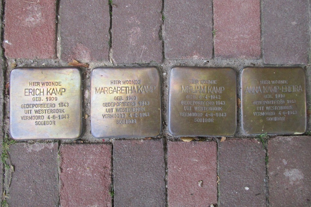 Stolpersteine Nieuwe Amstelstraat voormalig 39 hs & II