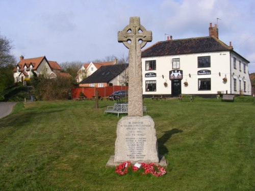 Oorlogsmonument Huntingfield