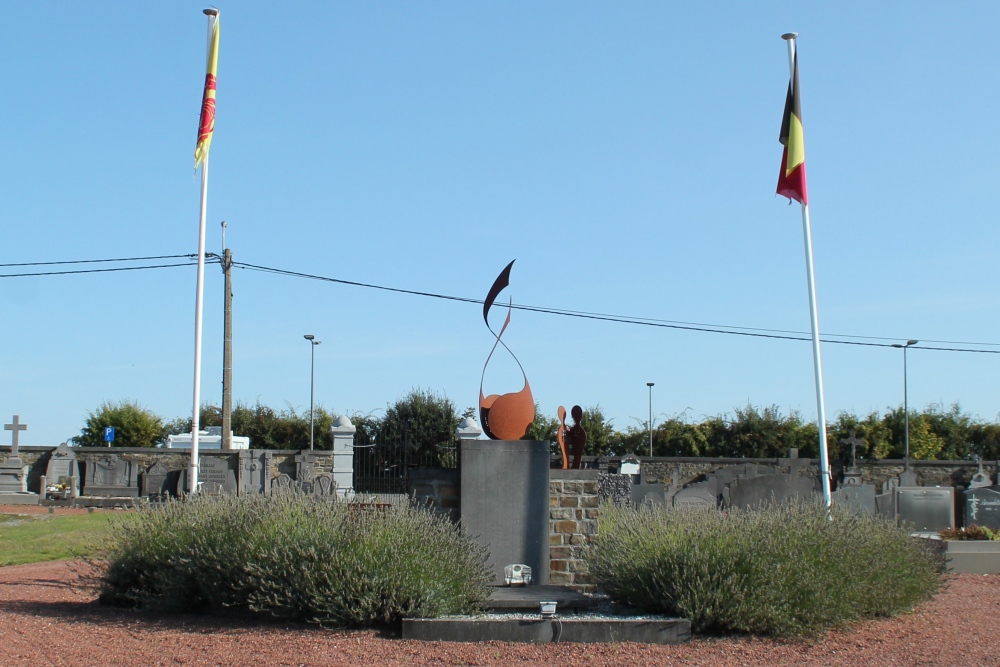 Oorlogsmonument Begraafplaats Ouffet