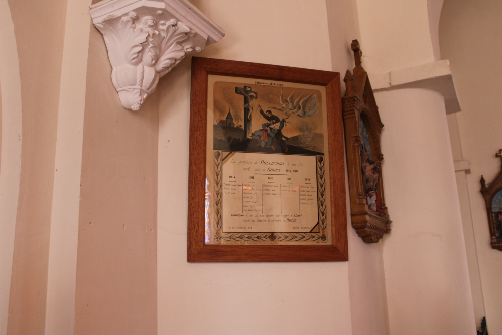 Memorials Église Saint-Vaast Bullecourt
