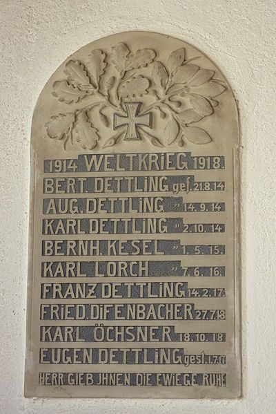 Oorlogsmonument Kapel Mühlbach
