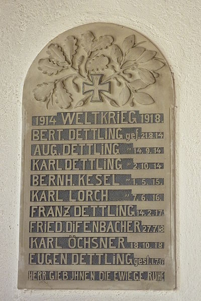 Oorlogsmonument Kapel Mhlbach #1