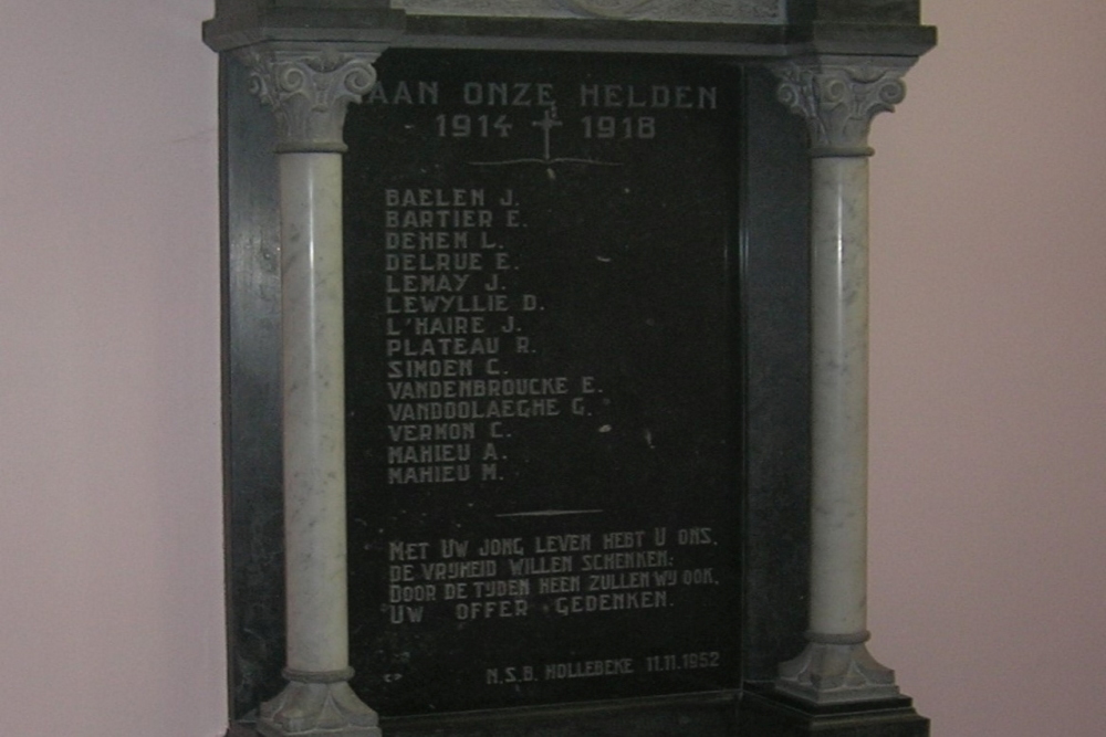 Gedenkteken Eerste Wereldoorlog Hollebeke	 #2