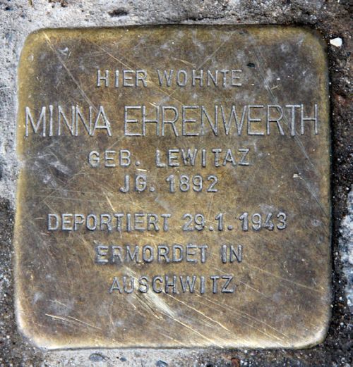 Stumbling Stones Elberfelder Straße 16 #1