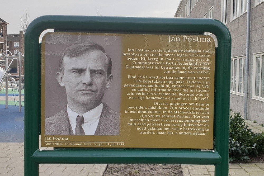 Memorial Plates Slotermeer Jan Postmahof