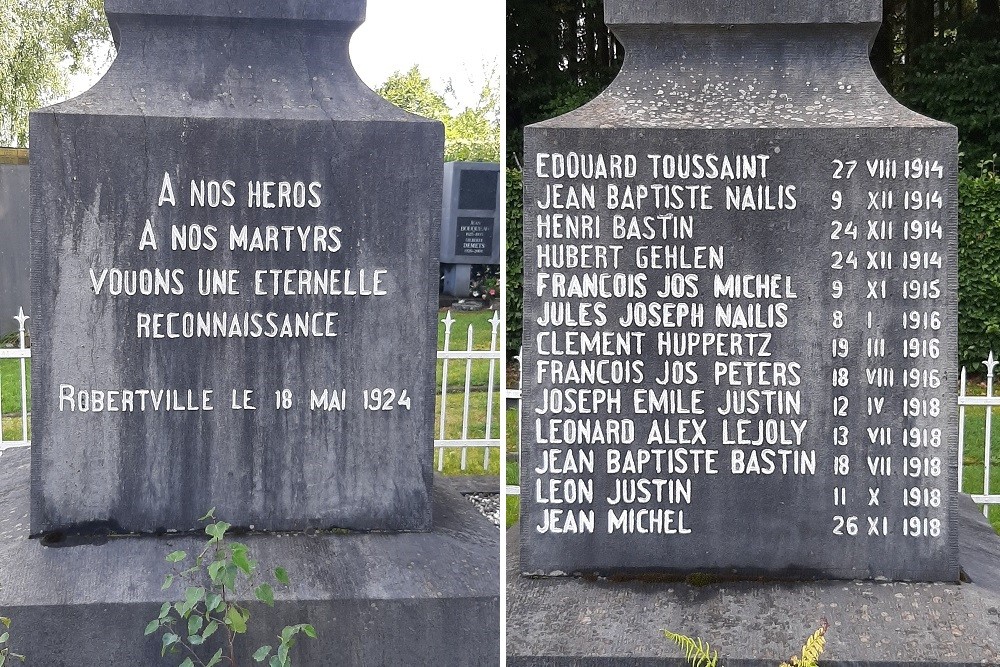 Belgische Oorlogsgraven en Monument Robertville #3