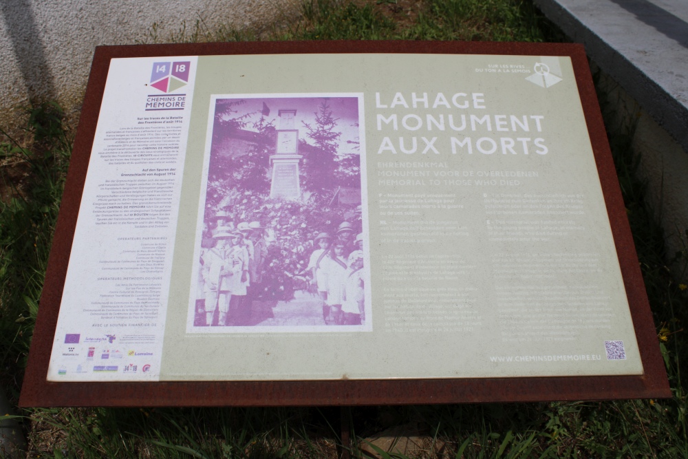 Oorlogsmonument Lahage	 #4