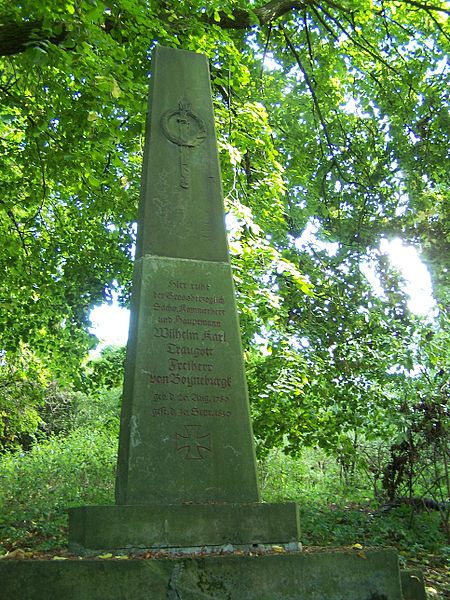 Grave of Captain Wilhelm Karl Traugott Freiherr von Boyneburgk #1