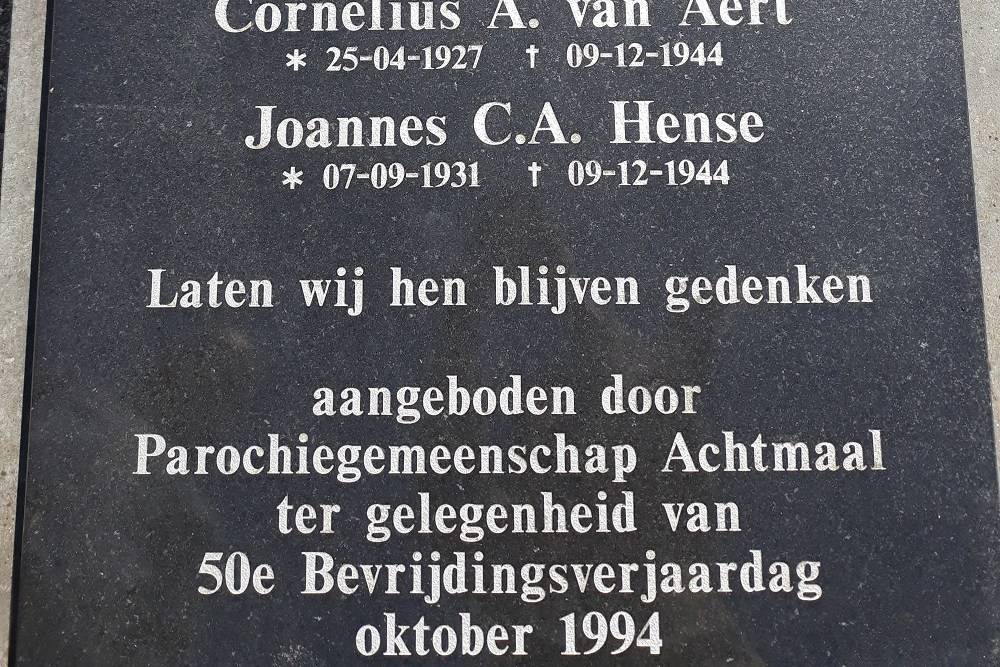 Oorlogsmonument Kerkhof Achtmaal #5