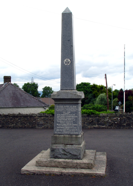 Oorlogsmonument Drumbo Presbyterian Church #1