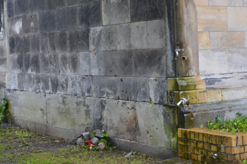 Bullet and Grenade Impacts Grave Memorials Georgen-Parochial-Friedhof II #3