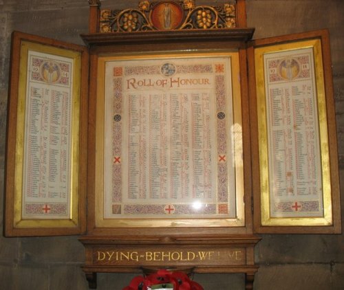 Roll of Honour St. Paul Church #1