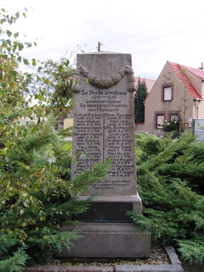 Oorlogsmonument Niemtsch