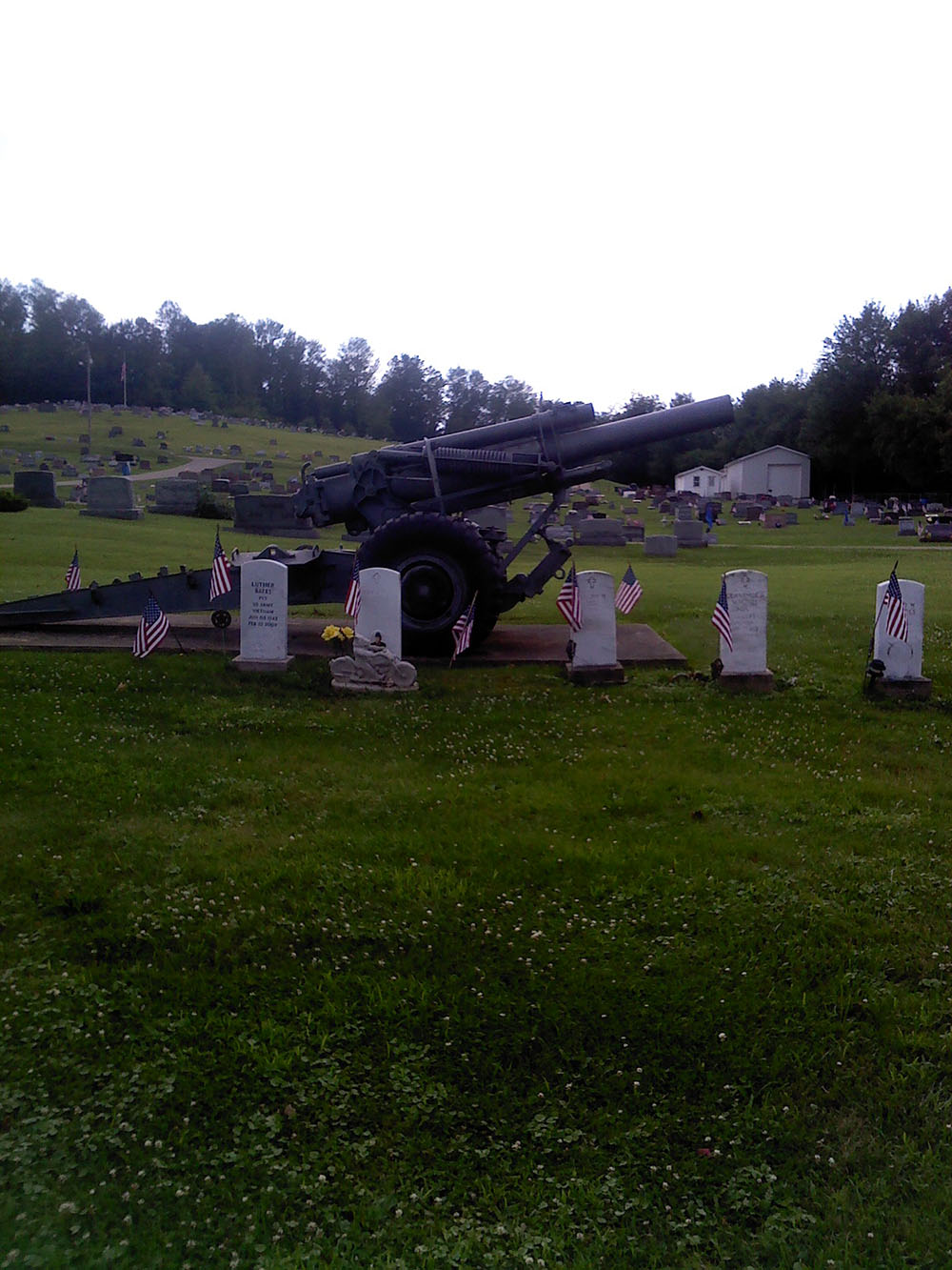 Graves American War Veterans & Gun #1