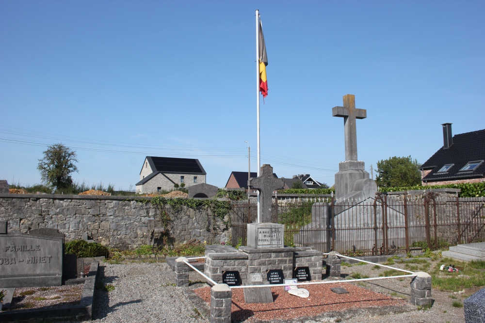 Oorlogsmonument Begraafplaats Awan