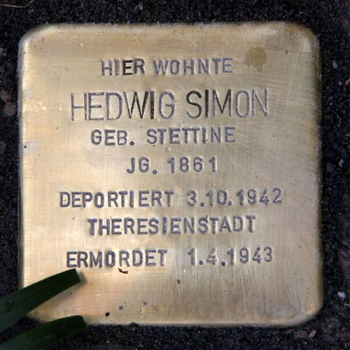 Stolpersteine Hindenburgdamm 11