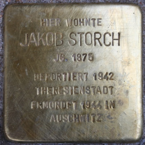 Stolpersteine Lamprechtstrae 8 #1