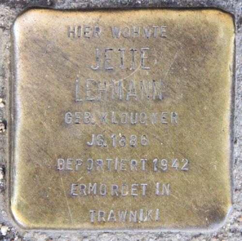 Stolpersteine Grobeerenstrae 56c