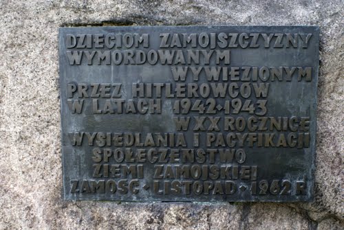 Monument Gedeporteerde Kinderen Zamosc #2