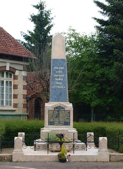 Oorlogsmonument Volgré #1