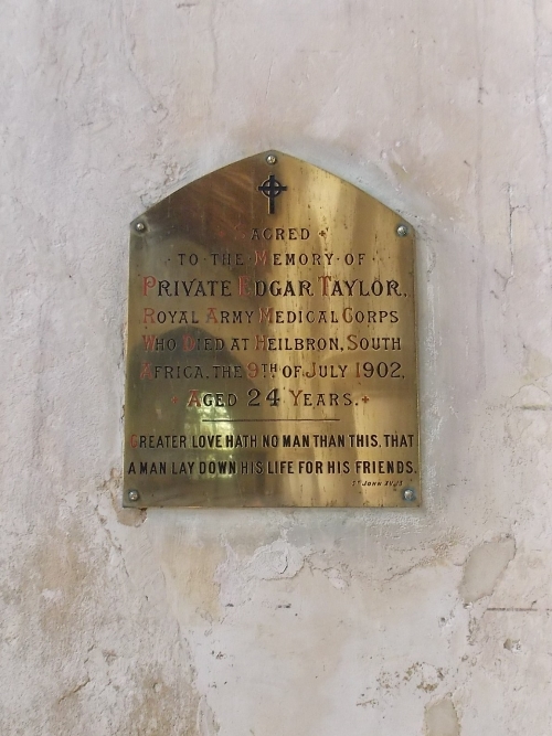 Gedenkteken Pte. Edgar Taylor #1