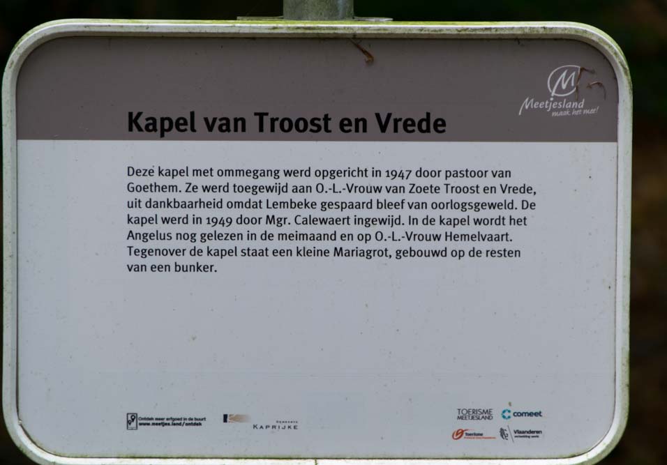 Kapel van Troost en Vrede en Lourdesgrot Kaprijke #2