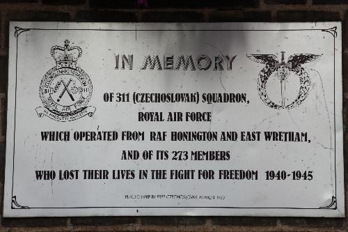 Memorial 311 (Czechoslovak) Squadron RAF #1