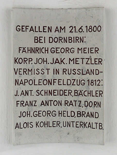 Monument Napoleontische Oorlogen Schwarzenberg #2