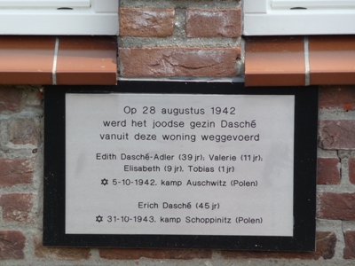 Stolpersteine & Gedenkteken Joods Gezin Dasch #3