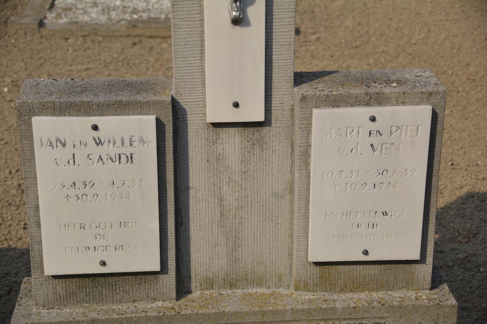 Collective Grave Civilian Casualties Roman Catholic Cemetery Wintelre