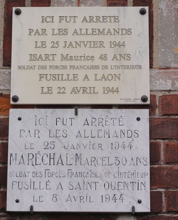 Gedenktekens Maurice Isart en Marcel Marchal #1