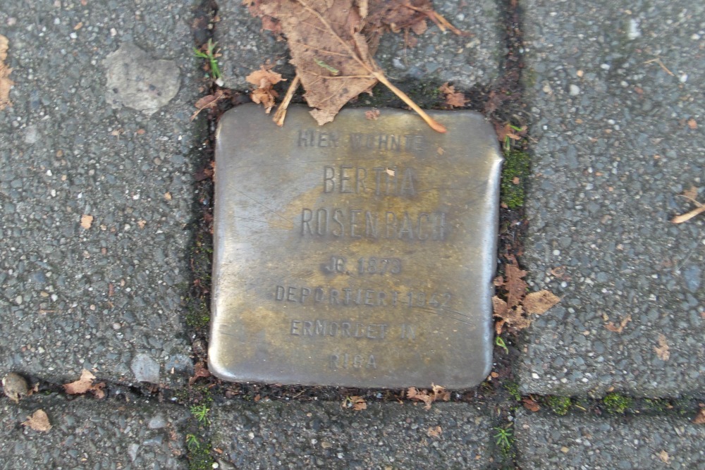 Stolpersteine Brassertstrae 101