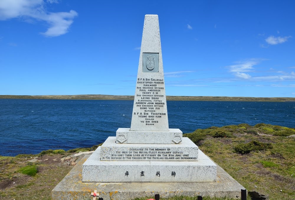 Monument Bemanningsleden RFA Sir Galahad en RFA Sir Tristram