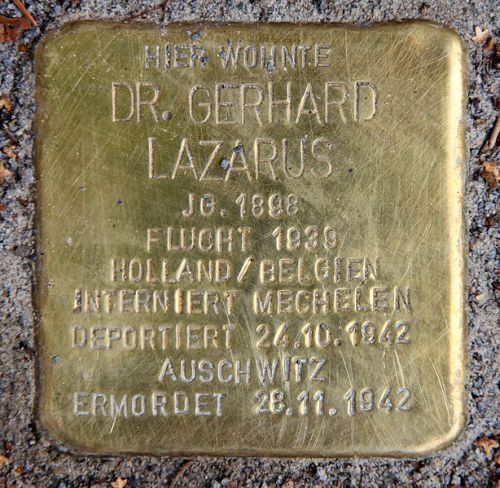 Stolperstein Kreuzritterstraße 16