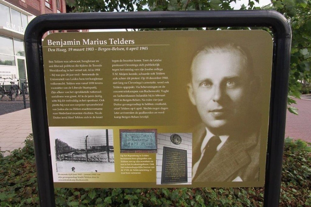 Information Panel Resistance Fighter Benjamin Marius Telders